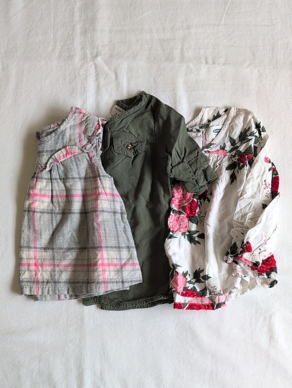 2T Toddler Girl Blouse Bundle Baby Gap Flannel Carter's Old Navy Floral Lot